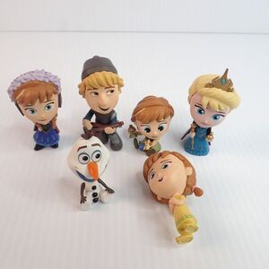 Funko Mystery Mini Disney Princess 2.5" Frozen Elsa Anna Olaf Kristoff Lot of 6